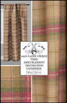 Rideauvoile beau tissu lainage ameublement 100% Laine vierge à carreaux tartan écossais beige rose style anglais au mètre pour confection sur mesure rideau, coussin, store,, plaid. Décoration haut gamme tapisserie siège fauteuil Médaillon bergère. Wool fabrics drapes curtain upholstery  meter.
