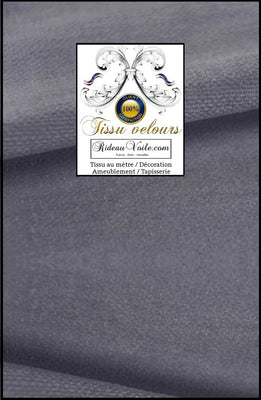 Boutique luxe tissu tapisserie velours gris clair réversible double face recto verso identique doté de la technologie Aqua-clean. Tissu d'éditeur d'ameublement intérieur haut de gamme double face. Confection sur mesure rideau velours, coussin velours, plaid #velours #tissuameublement