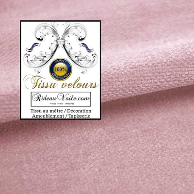 Velours de luxe d'éditeur textile d'ameublement rose réversible mètre canapé rideau