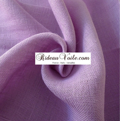 Tissu fibre ethnique exotique Toile de Jute couleur uni violet lilas au mètre rideau