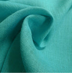 Tissu fibre ethnique Toile de Jute coloré bleu turquoise au mètre rideau