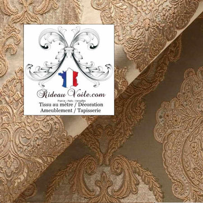 Tissu Jacquard ameublement Baroque broderie Damassé mètre haute couture rideau canapé