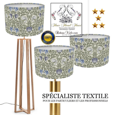 Tissu d'éditeur textile d'ameublement haut de gamme pour la décoration d'intérieur et la tapisserie de vos sièges et de vos murs. Tissu floral 100% coton vendu au mètre. Nous proposons également un service de confection sur mesure.