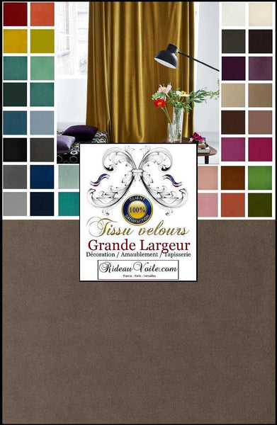 Rideauvoile | Boutique Paris Versailles Tissus velours marron beige d'éditeur textile d'ameublement aménagement décoration Hôtel Restaurant rénovation #décoratrice #Architecte d'intérieur #espacesatypiques pour la #Maison&Objet #Elledécoration #architecturaldigest #fournitureéquipementhôtel
