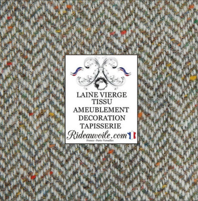 Ce tissu 100 % pure laine vierge dans un motif à chevrons authentique pèse environ 350 g par m²/m. Tissu au mètre pour la décoration et la tapisserie sièges et murs. Rideauvoile.com c'est également un service de confection sur mesure. 