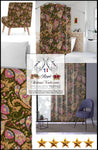 Collection Sari Paisley Indien - Tissus imprimés disponible au mètre pour la décoration d'intérieur/extérieur, tapisserie sièges et revêtement mural