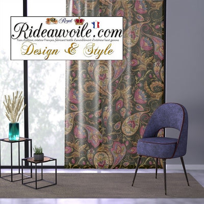 Collection Sari Paisley Indien - Tissus imprimés disponible au mètre pour la décoration d'intérieur/extérieur, tapisserie sièges et revêtement mural