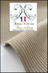 Tissu velours côtelé uni BEIGE CLAIR textile d'ameublement mètre rideau sur mesure