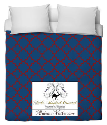 Tissu mètre Oriental ameublement Marocain décoration motif Arabe bleu rouge rideau couette