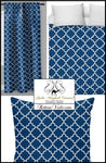 Boutique tissublu marine ameublement décoration salon  motif arabe au mètre rideau housse de couette - Shop store fabric upholstery tapestry decoration arabic pattern by the meter curtain duvet cover room house home