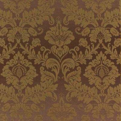 Tissu au mètre luxe Empire Baroque rideau xtrento drapes vorhang marron