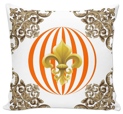 Motif pois rond décoration d'intérieure style Empire au mètre fleur de lys