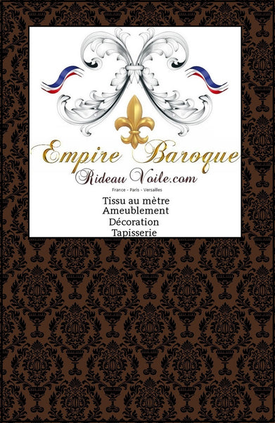 Tissu rideau voilage jacquard velours ameublement Baroque mètre tapisserie siège fauteuil Paris