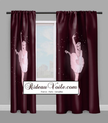 Tissu ameublement motif silhouette Danseuse étoile Ballerine au mètre rideau couette Ignifuge occultant, voilage. Dancing silhouette classic Fabric upholstery yard meter pattern dancer star ballerina tapestry drapes curtain duvet cover. klassisches Tänzerin ballet balerina stoff Vorhang.