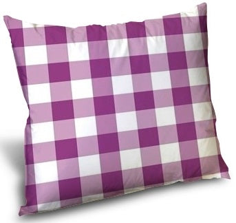 Carreaux vichy tissu au mètre motifs violet blanc rideau couette coussin