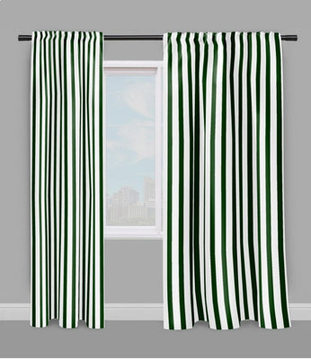 Rideau Extérieur Rayé Vert/blanc 290x290 Cm - Store Ombrage Terrasse, Polyester - 9