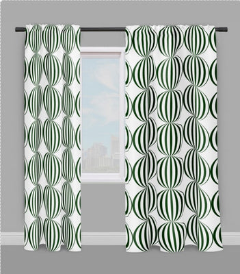 Tissu motif à pois rond vert foncé au mètre rideau décoration