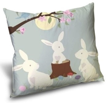 motif lapin décoration univers enfant bébé rideau coussin couette