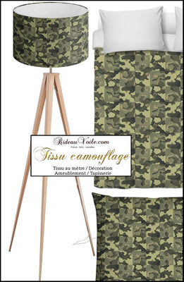Motif armée camouflage housse couette rideau Tissu ameublement au mètre