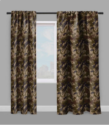Tissus Camouflage marron au mètre ameublement tapisserie rideau siège