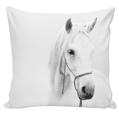 Motif imprimé cheval blanc chevaux rideau couette coussin Tissu au mètre déco