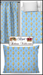 Tissu ameublement déco tapisserie au mètre Empire Fleur de Lys rideau couette bleu