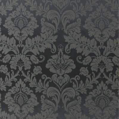 Tissu au mètre ameublement Empire Baroque Royal rideau xtrento gris anthracite