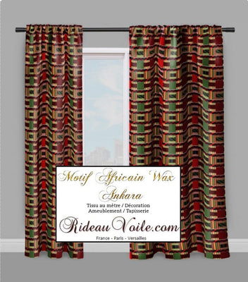 Decorating home Africa curtains fabrics tissu ameublement motif Africain Kente mètre rideau