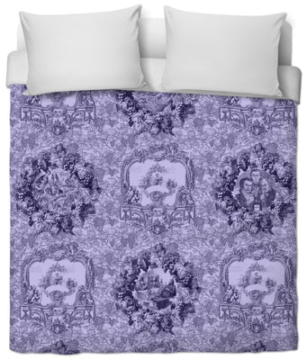 Tapisserie Toile de Jouy et tissu au mètre décoration rideau couette coussin