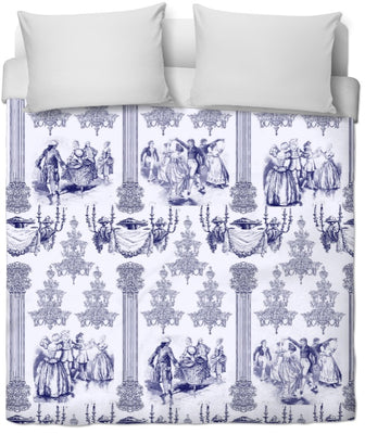 Tapisserie fauteuil Toile de Jouy Bal Royal tissu ameublement au mètre