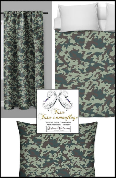Motif armée camouflage housse couette design militaire rideau Tissu au mètre