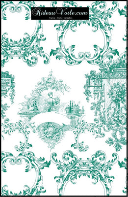 Boutique éditeur Toile de Jouy haut gamme Tissu ameublement au mètre rideau voilage tapisserie motif fleur Möbelstoff vorhänge ignifugé occultant. Blumenmuster stoff. French fabric flower curtain drapes upholstery. Tela cortina. verhokangas. Tessuto per tende. Rido Stoff Riddoen.