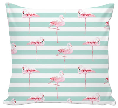 Tissu motif exotique tropical  flamant rose tapisserie ameublement au mètre