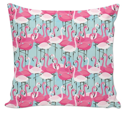 Tissu exotique flamant rose tapisserie décoration ameublement tropical