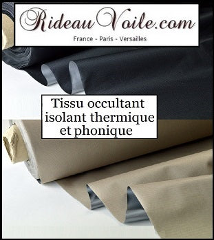 Tissu doublure thermique Noir