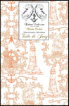 Toile de Jouy orange motif Marin bateau tissu au mètre Boutique Paris Tissu ameublement Marin imprimé Bateau Or Doré mètre rideau Boat Nautical Upholstery Canvas meter marine upholstery fabric Nautical furnishing Yard curtain Maritime Gardinen Vorhänge stoff Möbelstoff Seemanns Stoffe Meer Strand Feeling Cortina tela Marinera Tela estampada de marineros.