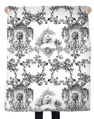 Boutique tissu voilage décoration motif Toile de Jouy au mètre rideau tapisserie siège