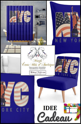 Motif tissu bleu marine USA rideau housse couette voilage Fabrics blue pattern drapes duvet cover