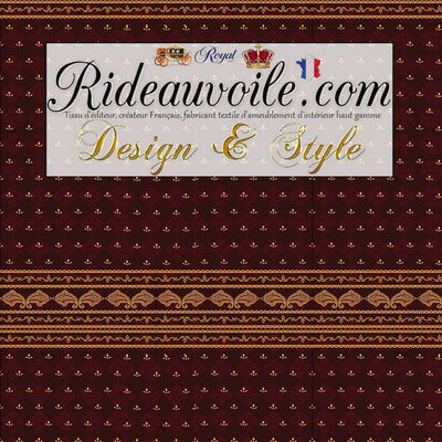 Collection design traditionnel Les Indiennes - Sari Paisley imprimé artisanal Indien - Tissus disponibles au mètre pour la décoration d'intérieur/extérieur, tapisserie sièges et revêtement mural - Confection sur mesure.