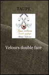 Studio architecte décoratrice d'intérieur Paris Society décoration aménagement Textile éditeur tissu Velours double face vert gris taupe. Polyester Ignifugé M1 mètre. Rideau sur mesure projet rénovation ameublement décoratrice.