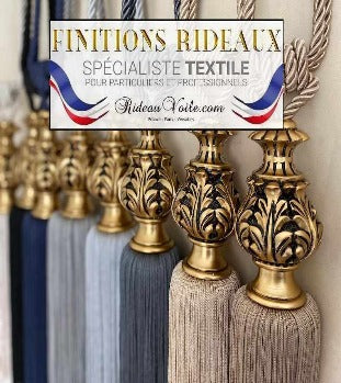 Confection de rideaux - Finition Plis Flamands Crochets Réglables - Subdéco  - Déco