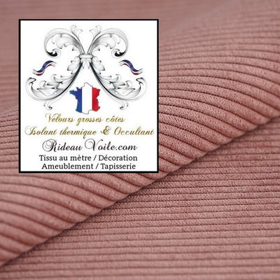 Velours Rose isolation rideau Tissu Occultant thermique Acoustique mètre