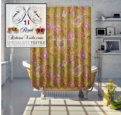 Collection Sari Paisley Indien - Tissus d'ameublement imprimés disponibles au mètre pour la décoration d'intérieur/extérieur, tapisserie sièges et revêtement mural