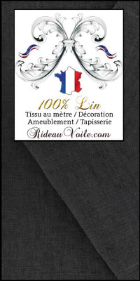 Boutique Toile de Lin lavé 100% tissu ameublement déco au mètre rideau prêt à poser