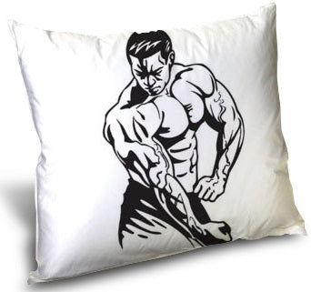 Tissu au mètre motif corps sport musculation bodybuilding rideau coussin couette