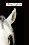 Motif tête de cheval blanc tissu au mètre rideau housse couette coussin couverture
