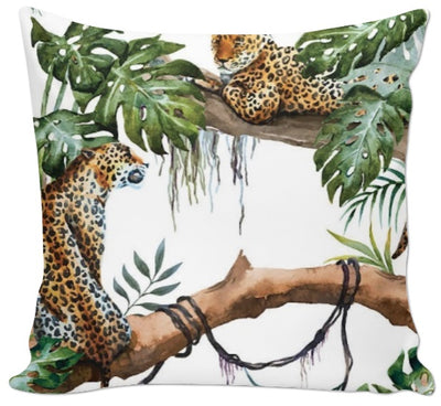 Motif ambiance exotique tropical jungle animal tissu tapisserie décoration au mètre