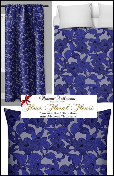 Boutique tissu Motif floral ameublement tapisserie imprimé grosses Fleurs mètre rideau voilage couette ignifugé occultant Flower furnishing modern fabric upholstery meter curtain drapes Blumenmöbelstoff vorhang florales cortina tenda flores floral. Stoff mit blumen gardinen.