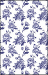 Tissu ameublement mètre motif oiseaux fleurs décoration tapisserie rideau Toile de Jouy