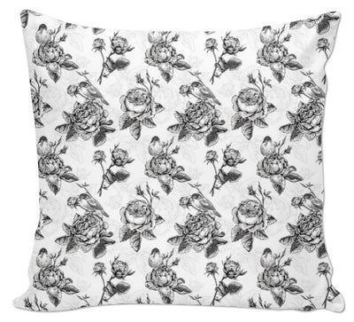 Toile de Jouy rideau coussin couette motif oiseau tissus à fleurs au mètre